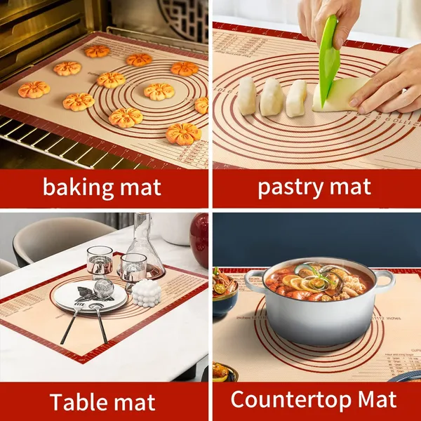 Mimekitchen silicone mat with multiple usage